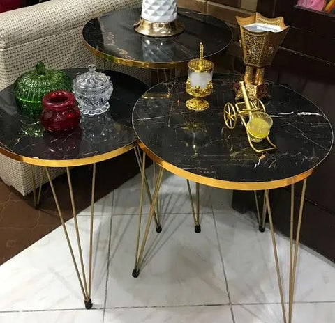 Black Accent Table set of 3