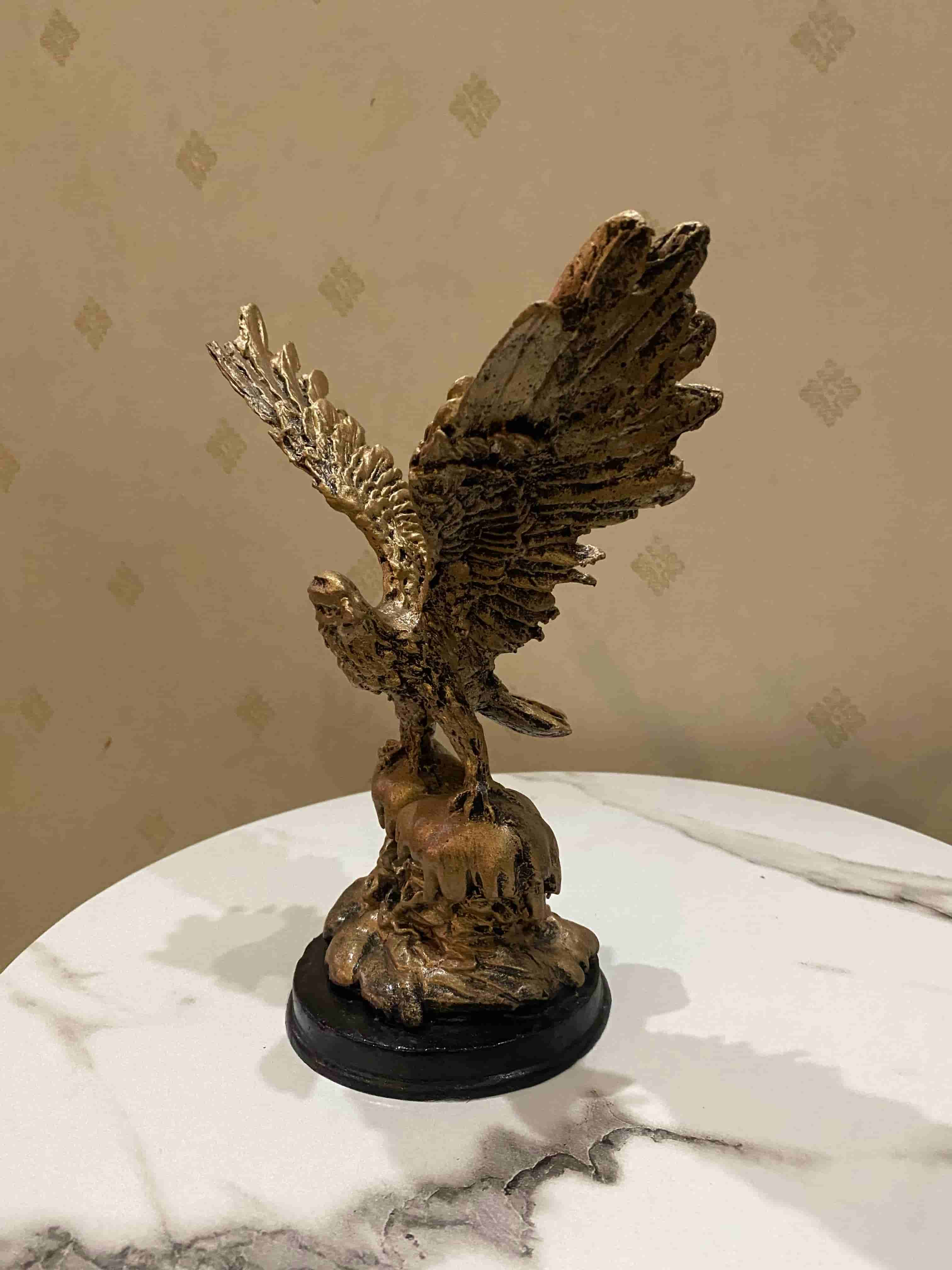 Fiber Sculpture Eagle Modern Decor Style