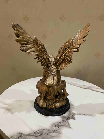 Fiber Sculpture Eagle Modern Decor Style