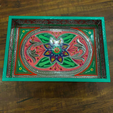 Chamakpatii Truck Art Thela Tray in Green