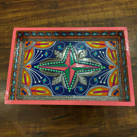 Chamakpatii Truck Art Thela Tray in Blue