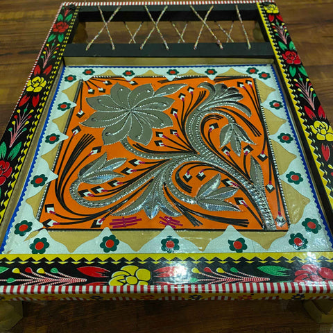 Flower Design Chamakpatti Tray