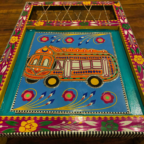 Chamakpatti Tradition Bus Art Charpayi