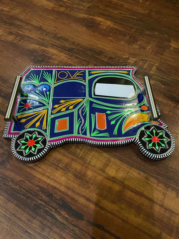 Pakistani Culture Colorful Truck Art Rickshaw Tray.