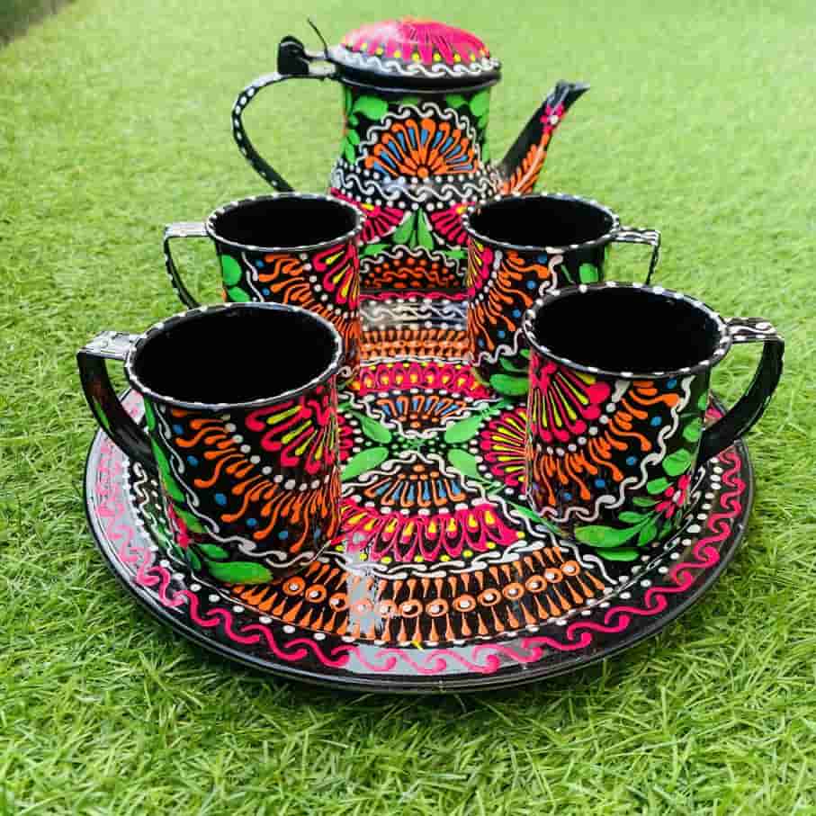 unique-tea-set-in-black-truck-art-pakistan-traditions.-naqshi.pk-chainak-kitchen-decor-tea-set-truck-art-6